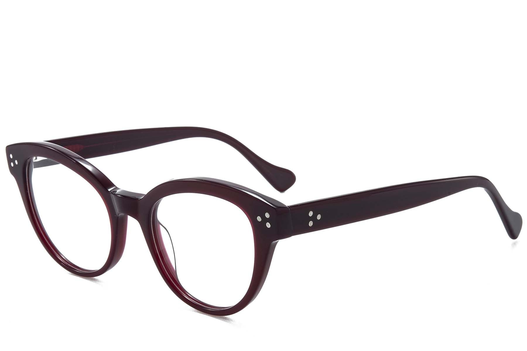 Butterfly Red Acetate Glasses #BS218-0644