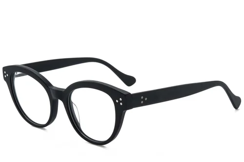 Lunettes papillon en acétate noir #BS218-0647