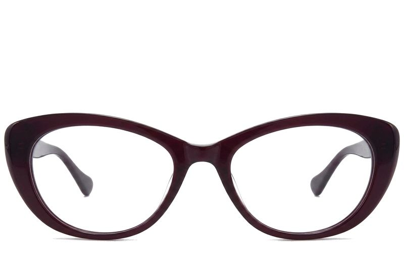 Butterfly Red Acetate Glasses #BS218-0649