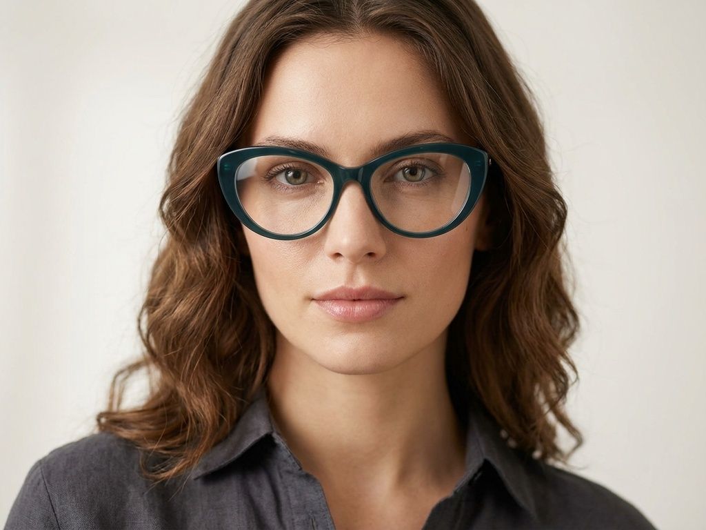 Occhiali in acetato blu farfalla #BS218-0650