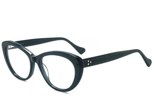 Lunettes en acétate bleu papillon #BS218-0650