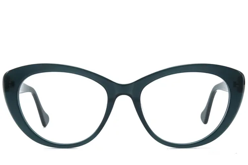 Lunettes en acétate bleu papillon #BS218-0650