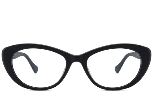 Lunettes papillon en acétate noir #BS218-0652