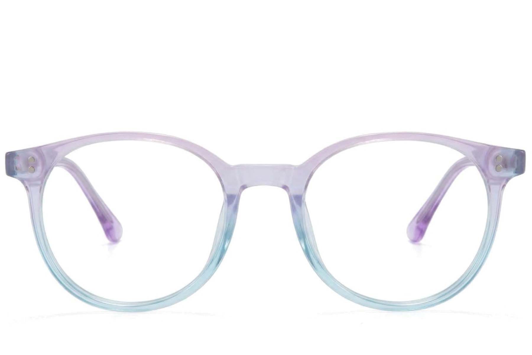 Oval Pink Acetate Glasses #BS218-0684
