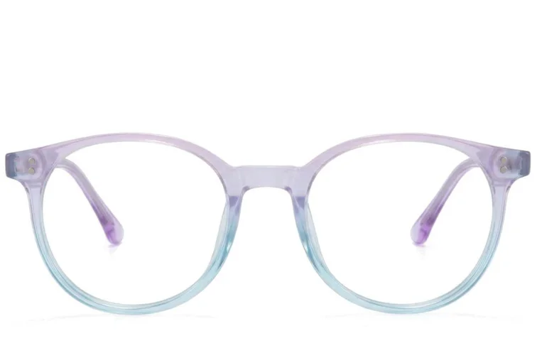 Oval Pink Acetate Glasses #BS218-0684