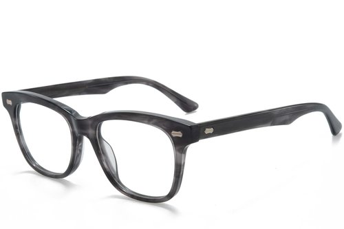 Rectangular Grey Acetate Glasses #BS218-0697