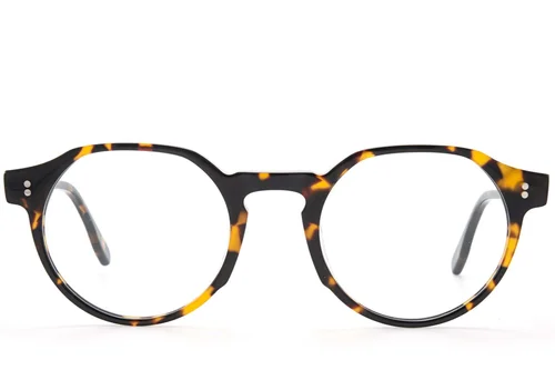 Oval Tortoiseshell Acetate Glasses #BS218-0738