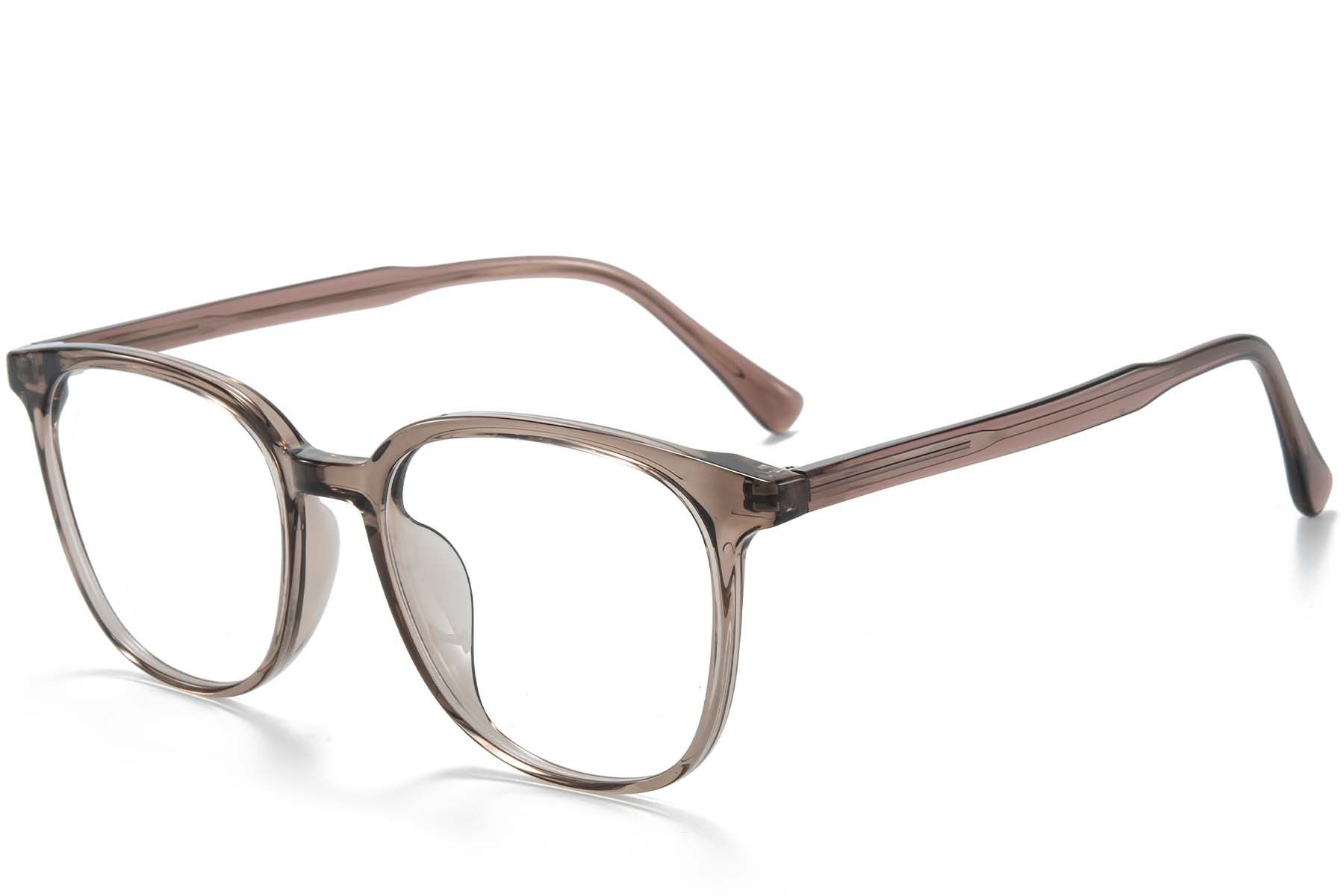 Rectangular Brown TR90 Glasses #BS218-0752