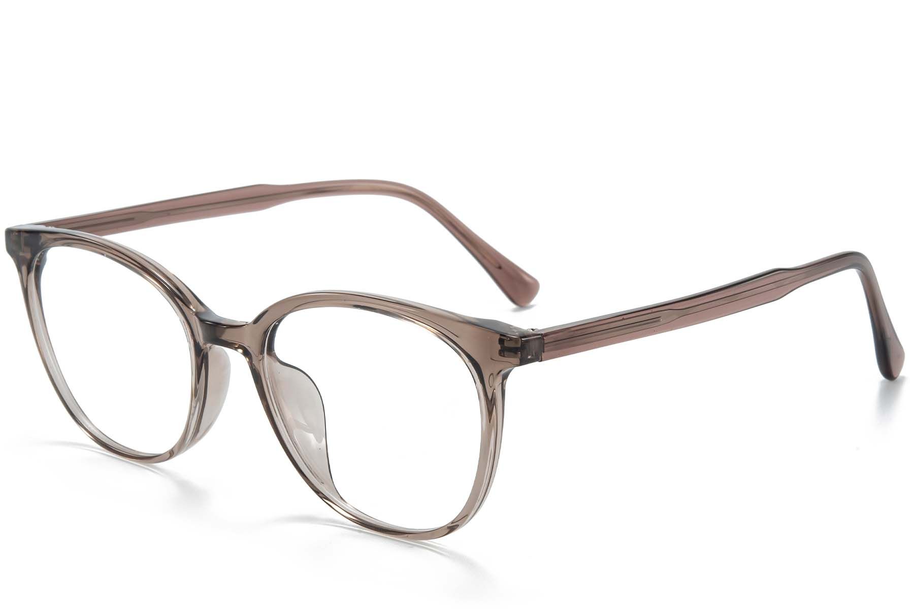 Ovale braune TR90-Brille #BS218-0763