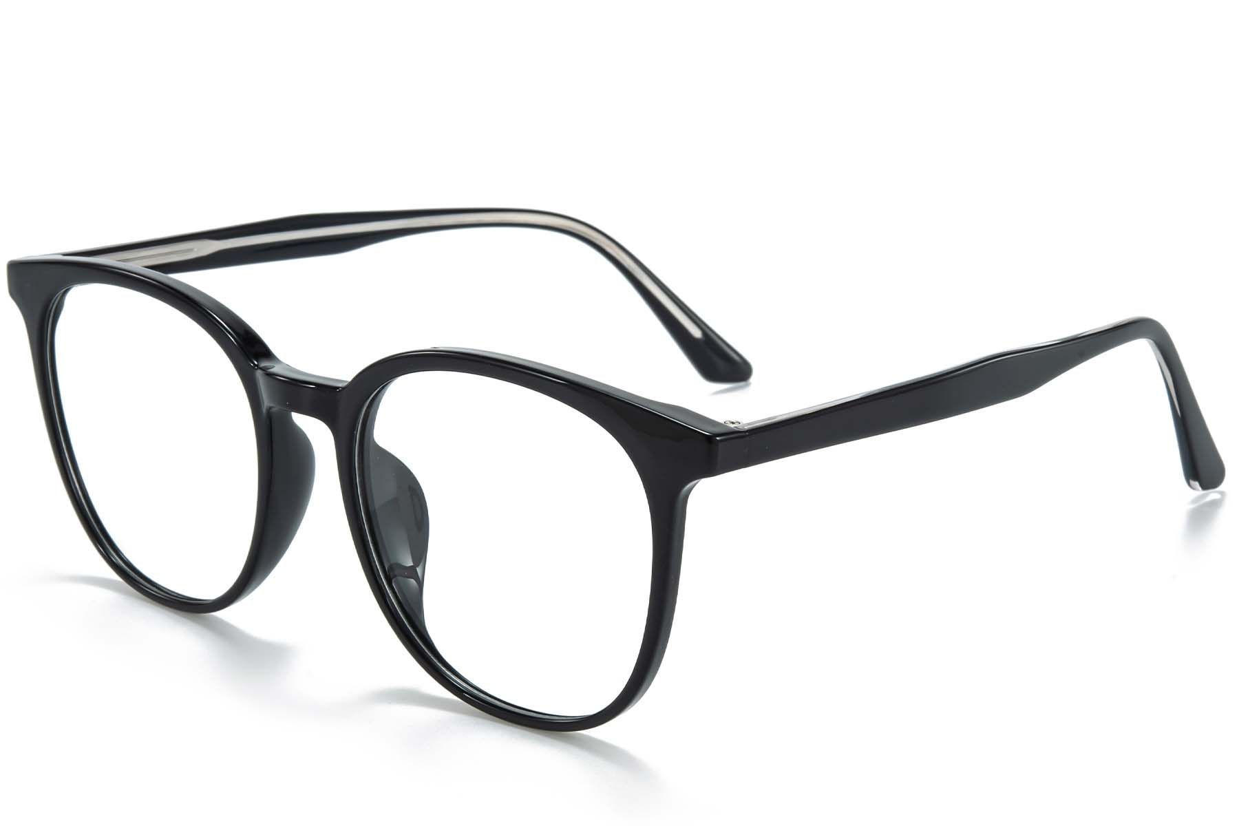 Ovale zwarte TR90-bril #BS218-0770