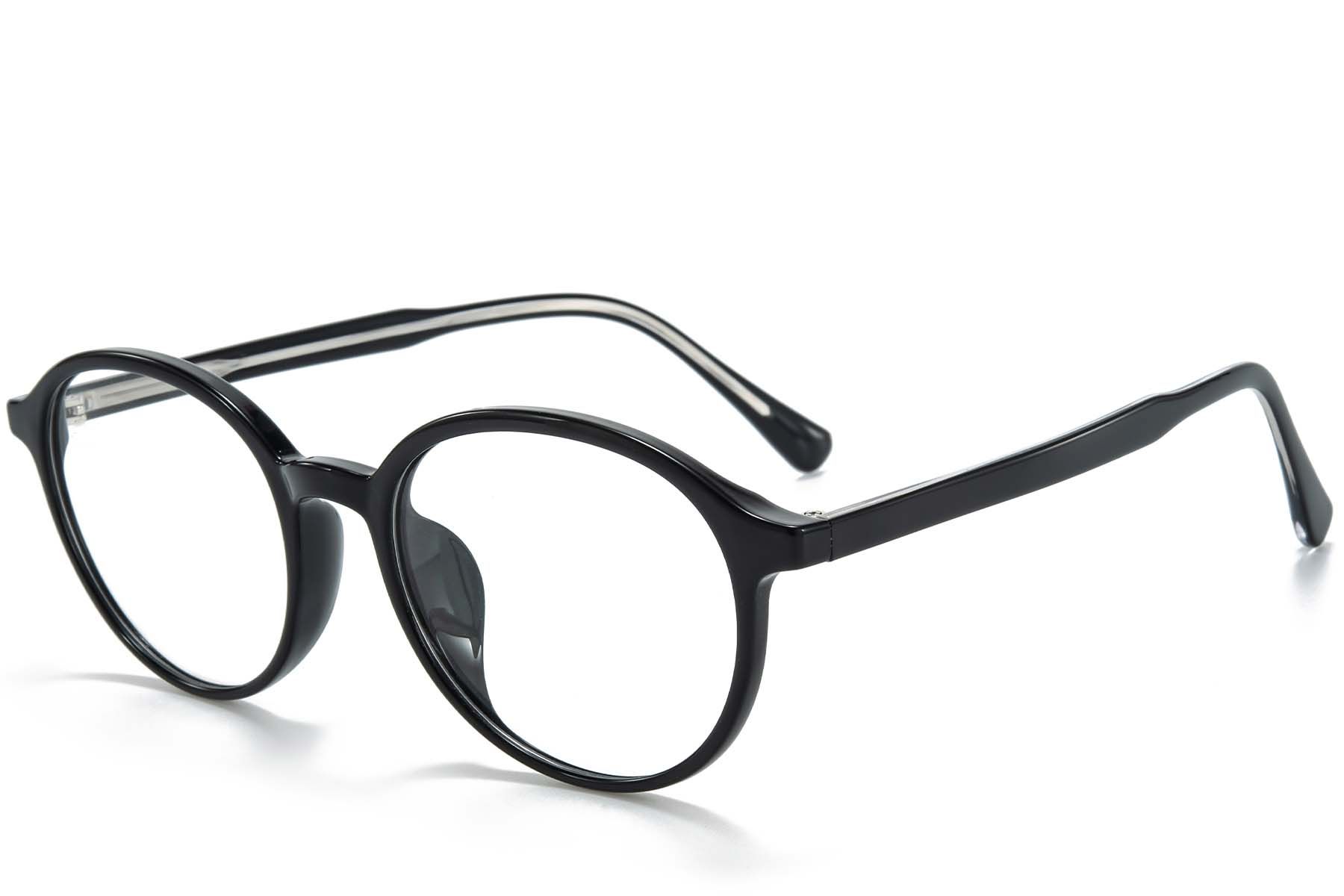 Oval Black TR90 Glasses #BS218-0790