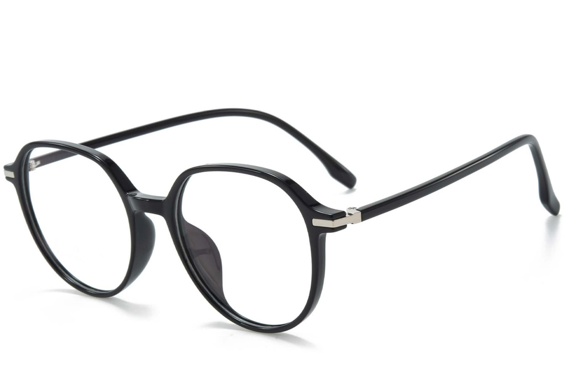 Oval Black TR90 Glasses #BS218-0824