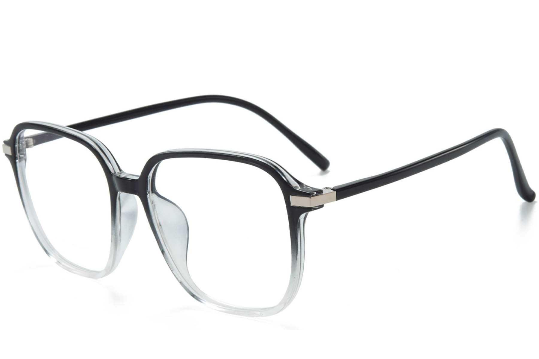 Rectangular Black TR90 Glasses #BS218-0856