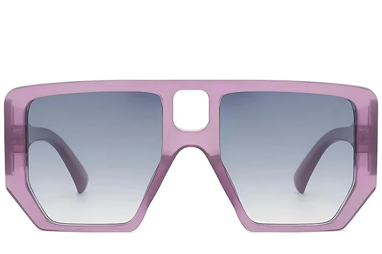 Gafas de sol de aviador de plástico morado #BS225-0003