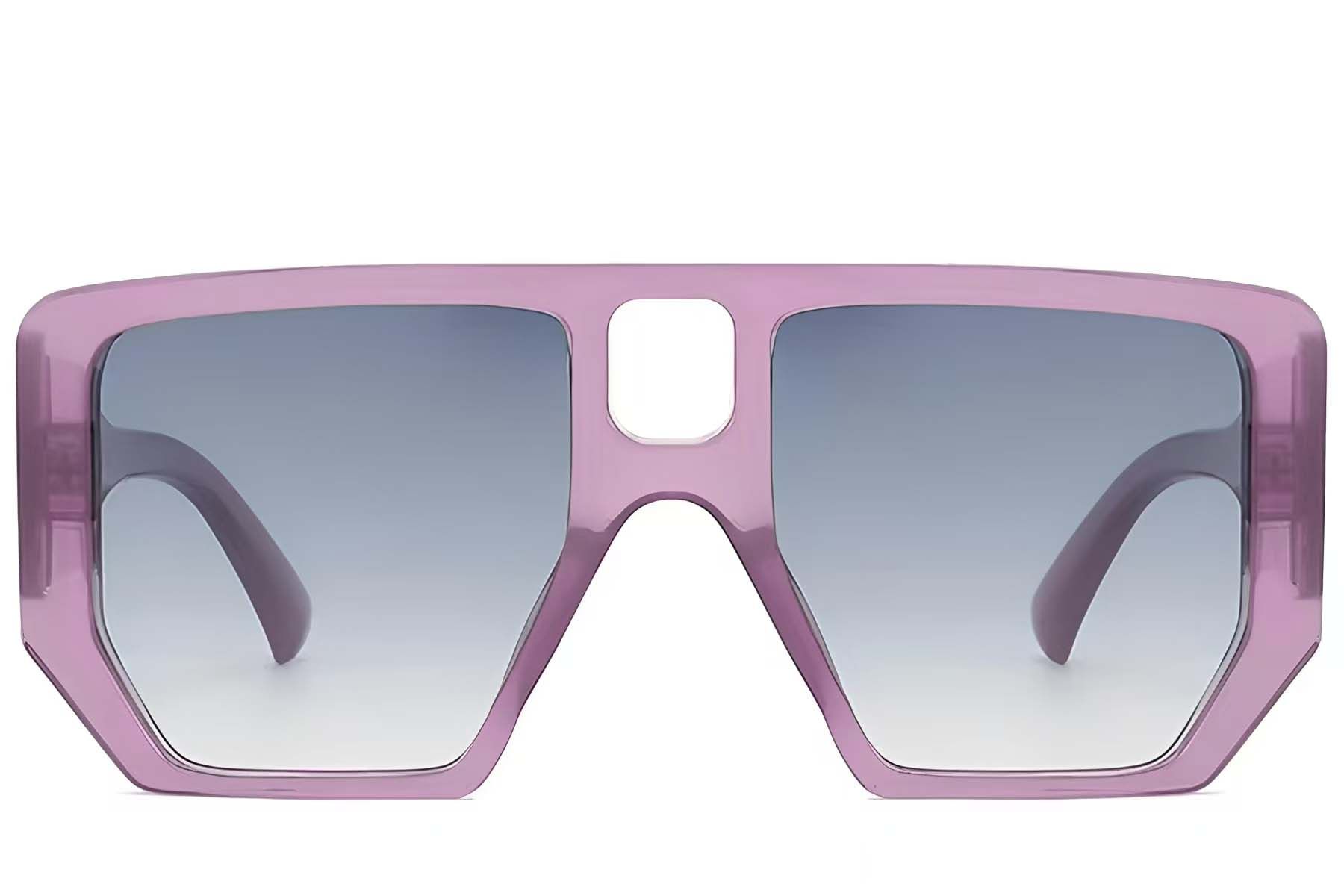 Aviator Purple Plastic Sunglasses #BS225-0003