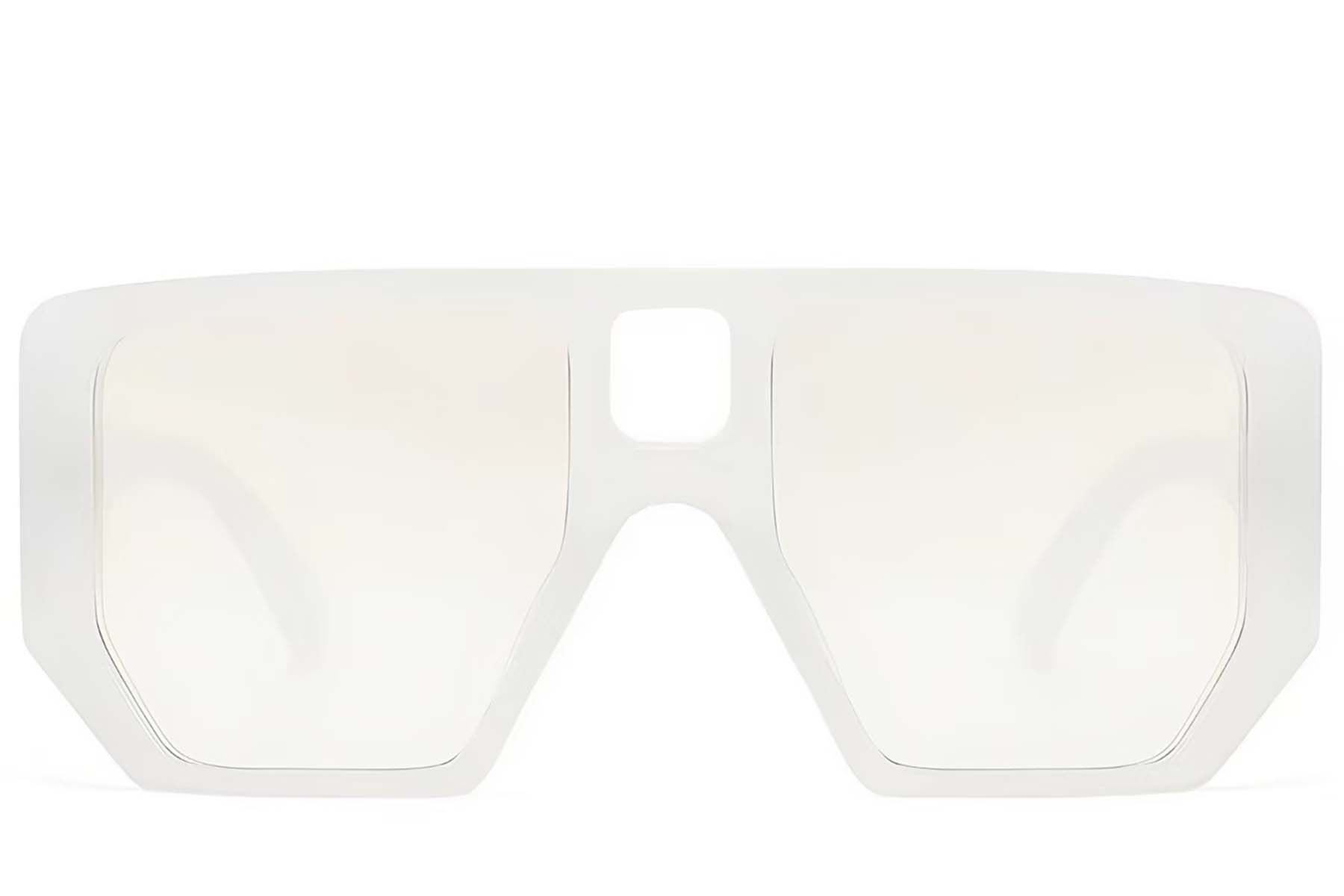 Aviator Cream Plastic Sunglasses #BS225-0006