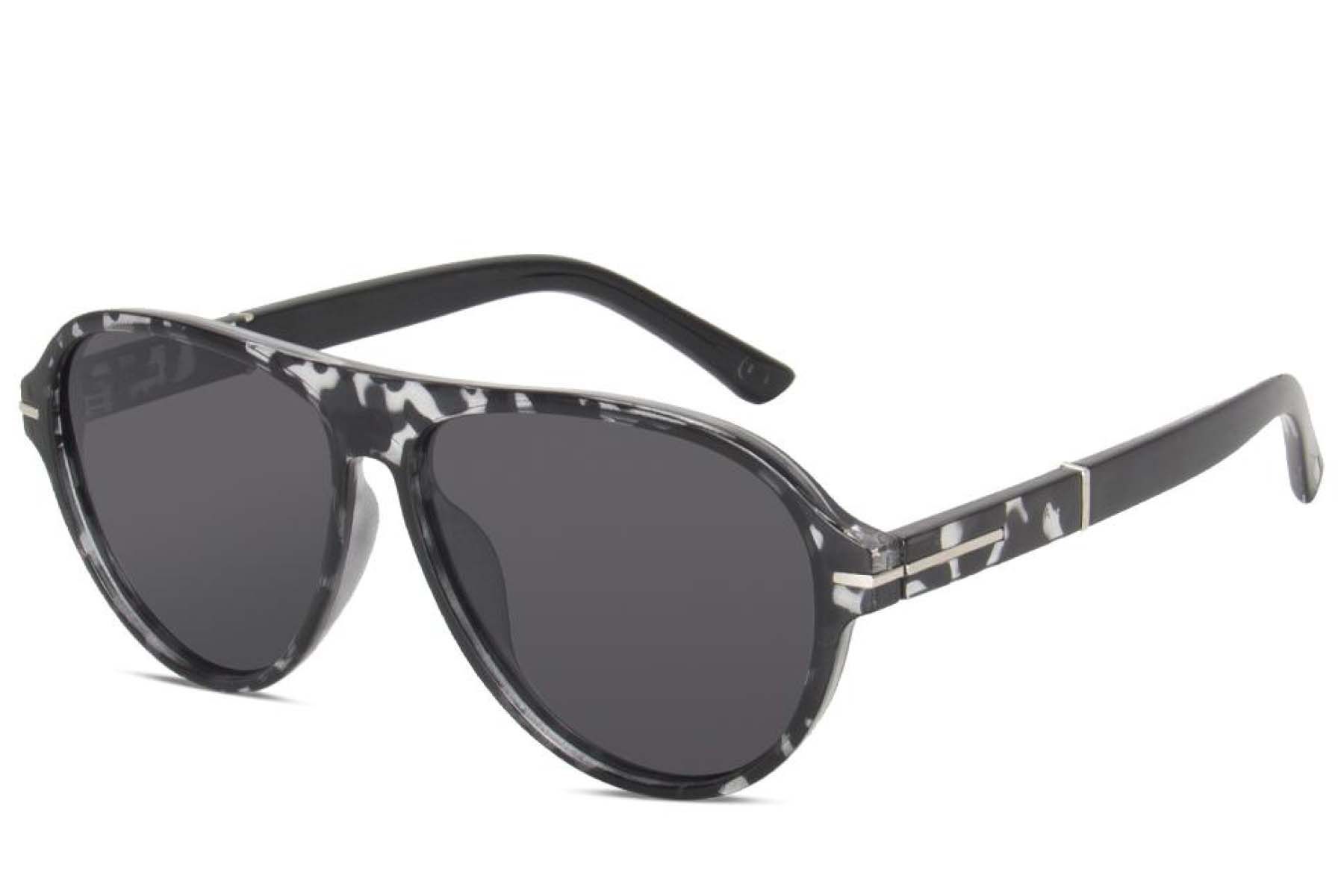 Aviator Pattern Plastic Sunglasses #BS225-0007
