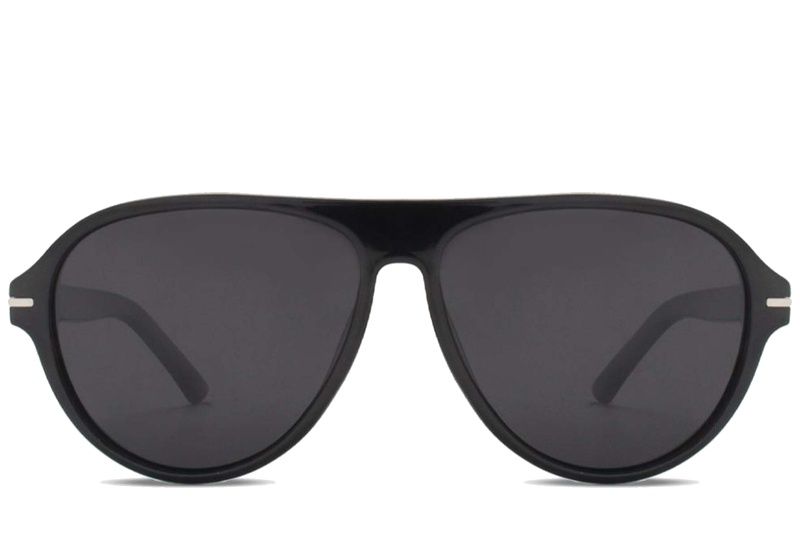 Aviator Black Plastic Sunglasses #BS225-0009