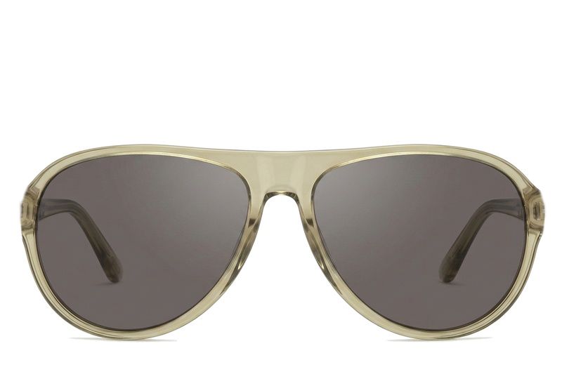 Aviator Brown Plastic Sunglasses #BS225-0012