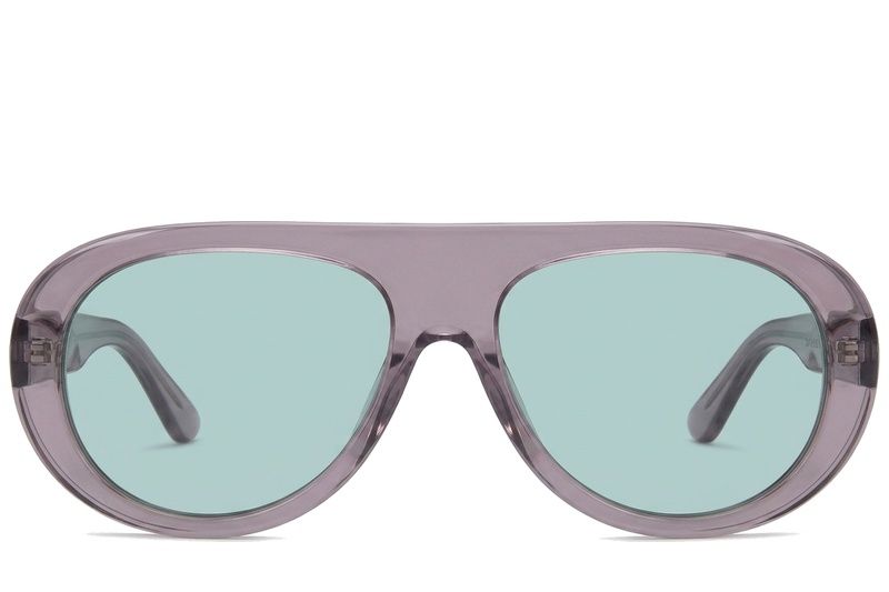 Aviator Grey Plastic Sunglasses #BS225-0014