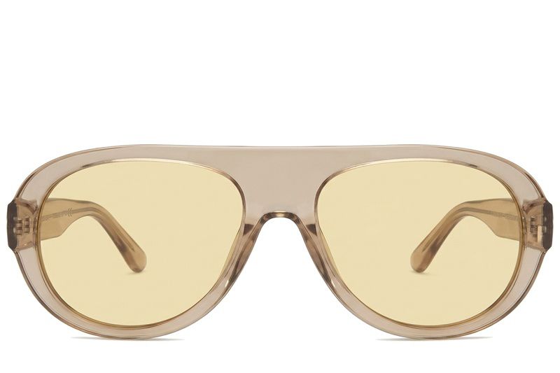 Aviator Brown Plastic Sunglasses #BS225-0015