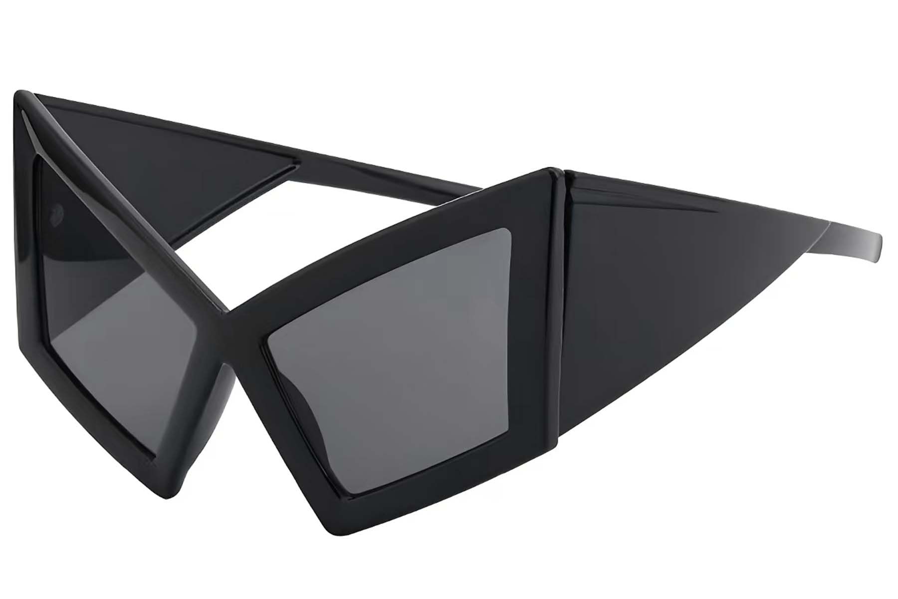Butterfly Black Plastic Sunglasses #BS225-0019