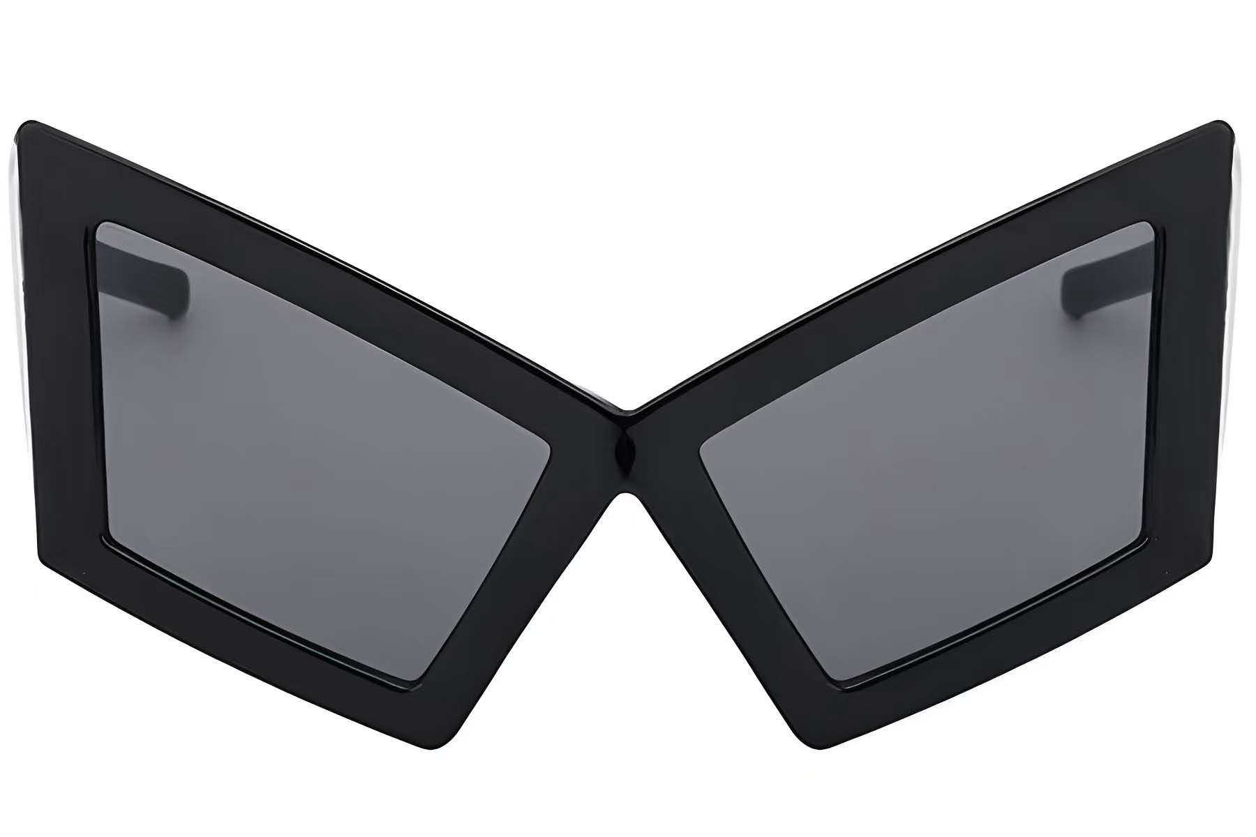 Butterfly Black Plastic Sunglasses #BS225-0019