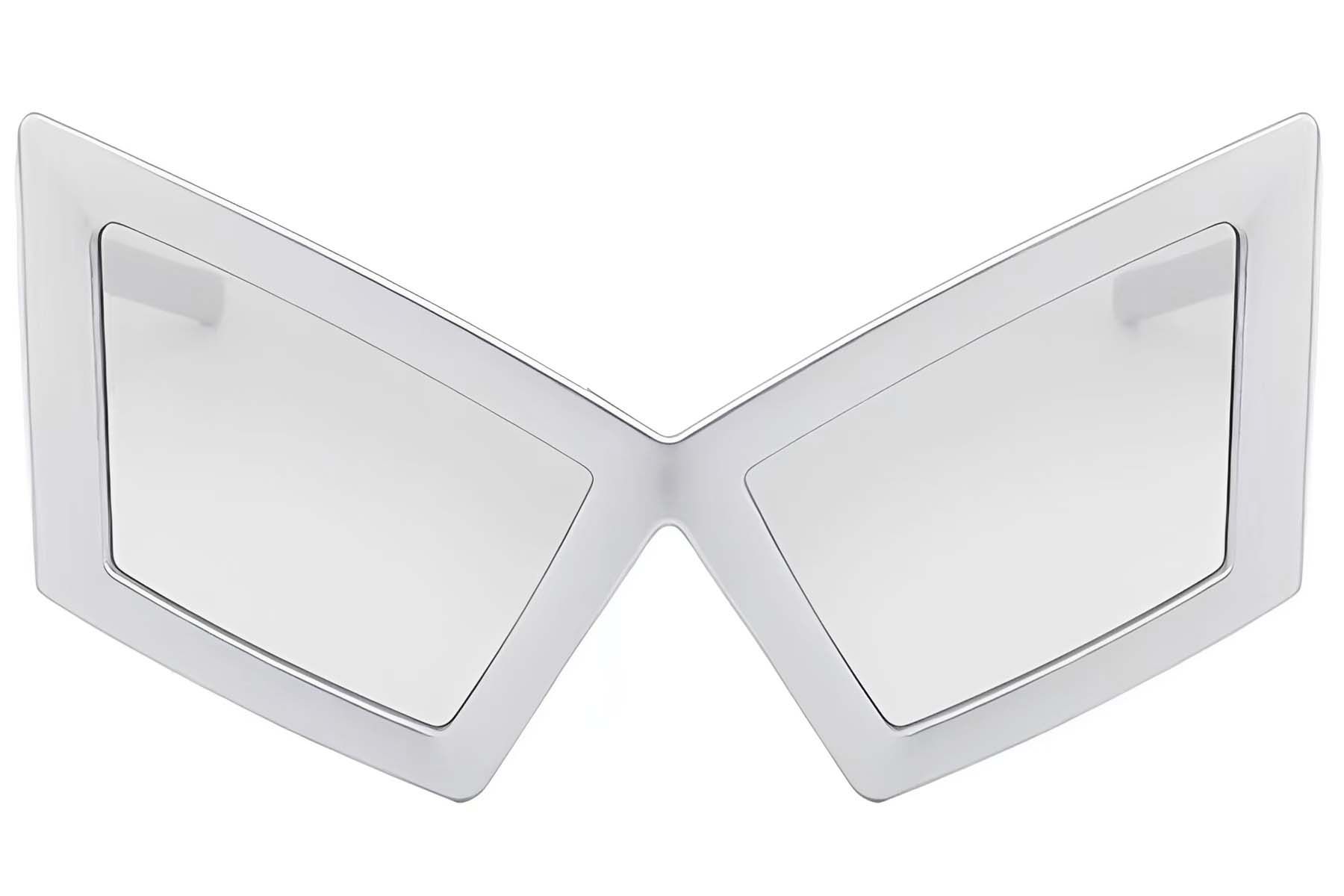 Butterfly Silver Plastic Sunglasses #BS225-0024