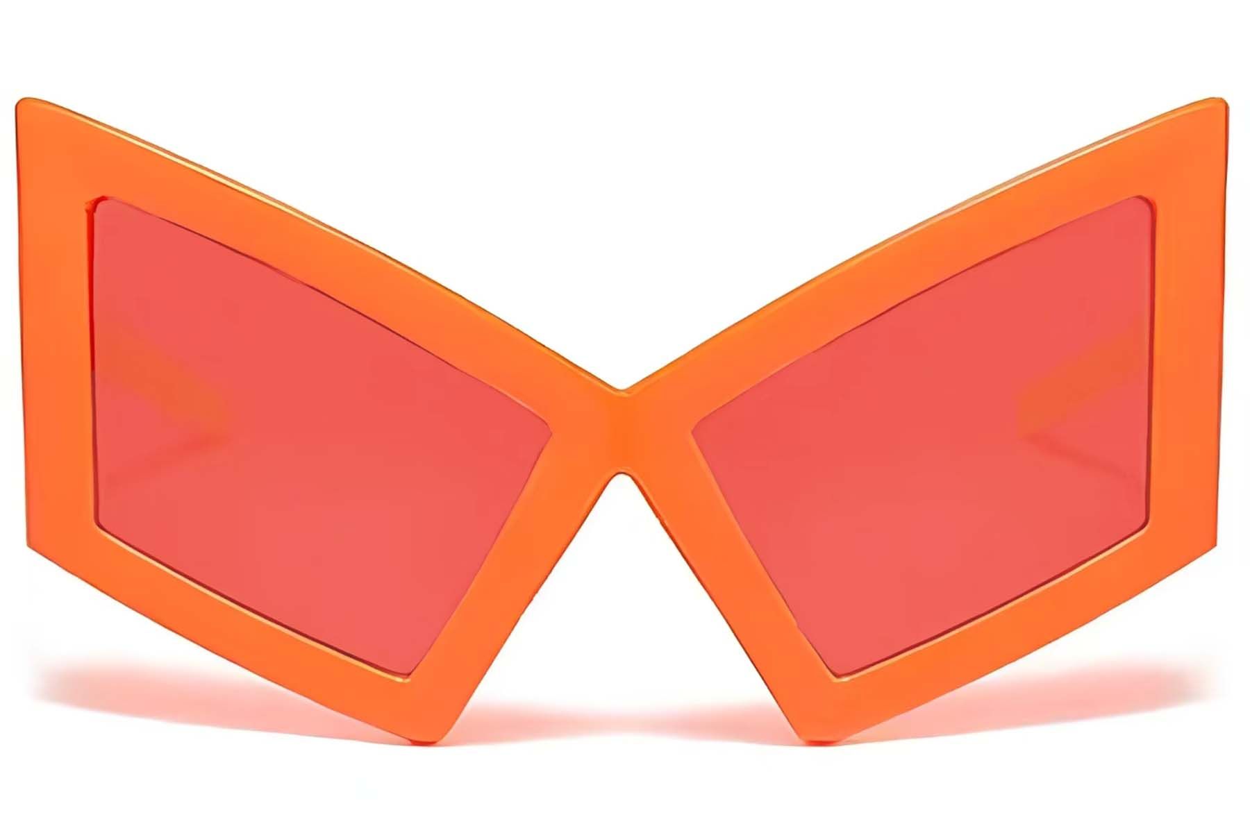 Butterfly Orange Plastic Sunglasses #BS225-0025