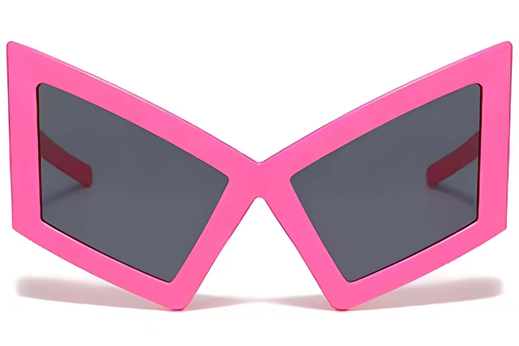 Butterfly Pink Plastic Sunglasses #BS225-0026