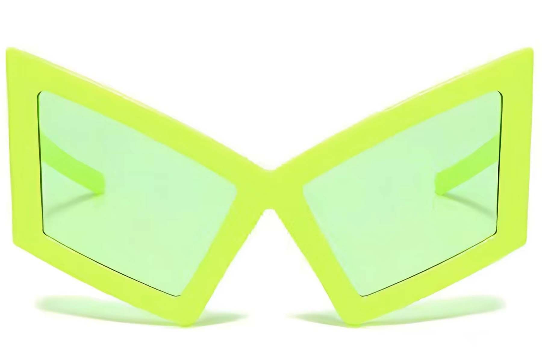 Butterfly Green Plastic Sunglasses #BS225-0028