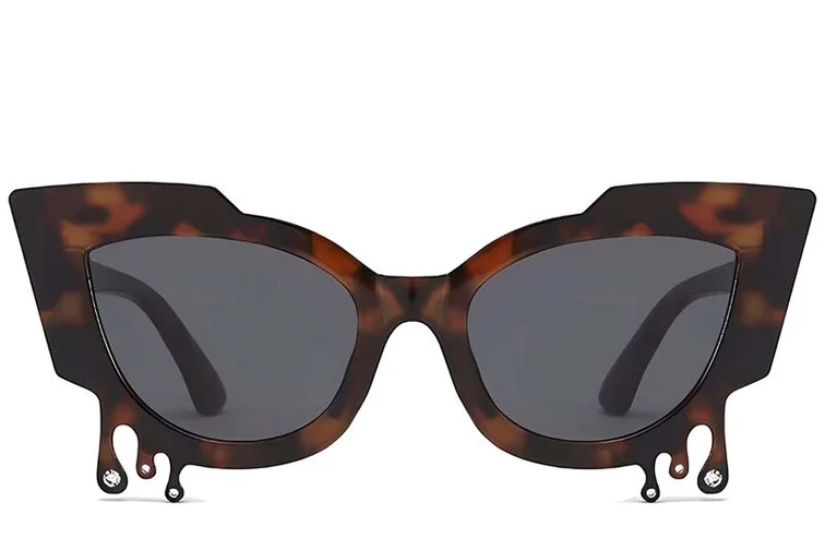 Butterfly Tortoiseshell Plastic Sunglasses #BS225-0047