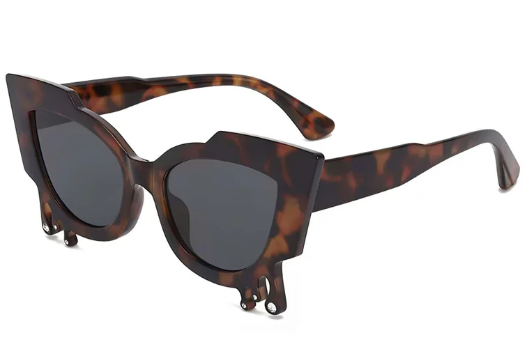 Butterfly Tortoiseshell Plastic Sunglasses #BS225-0047