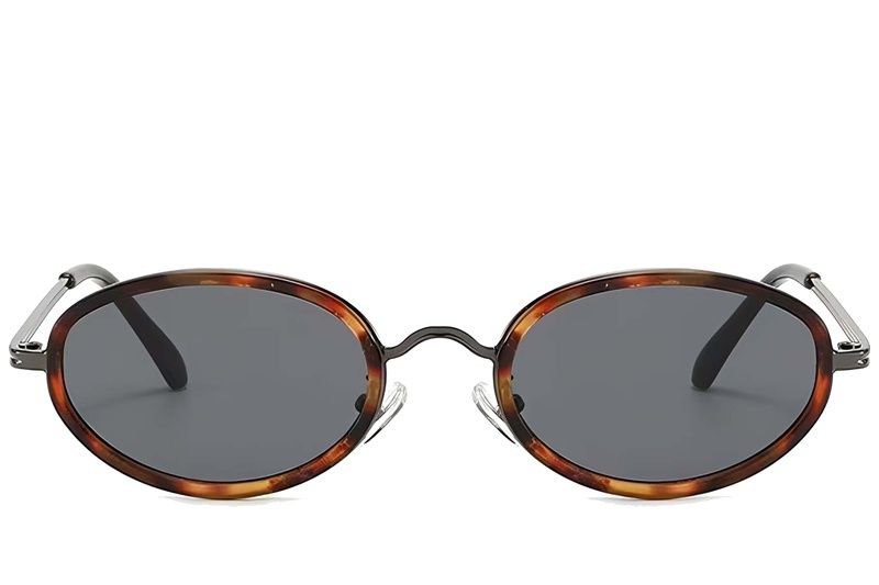 Ovale Sonnenbrille aus Kunststoff in Schildpattoptik #BS225-0052