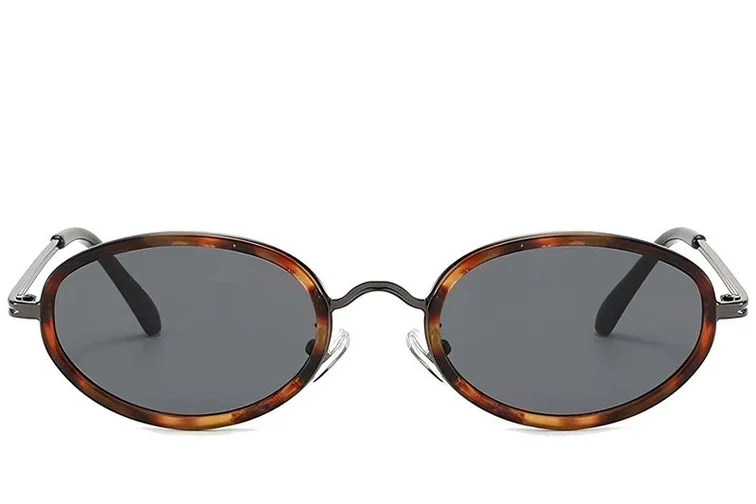 Gafas de sol ovaladas de plástico con efecto carey #BS225-0052