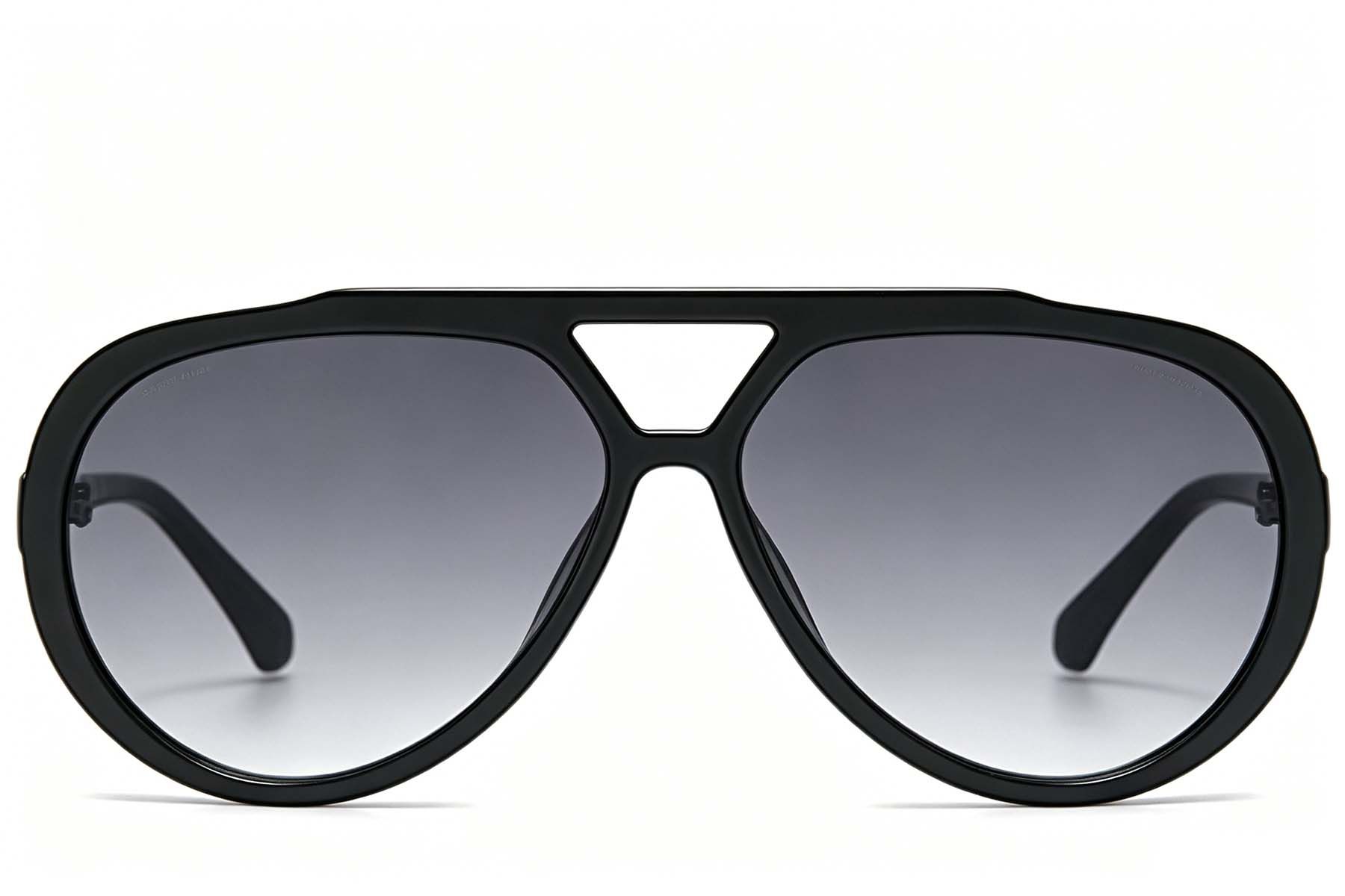 Aviator Black Plastic Sunglasses #BS225-0084