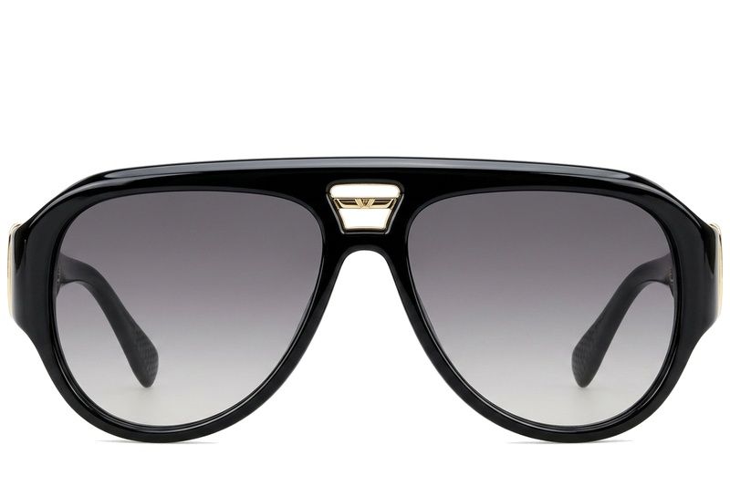 Aviator Black Plastic Sunglasses #BS225-0096