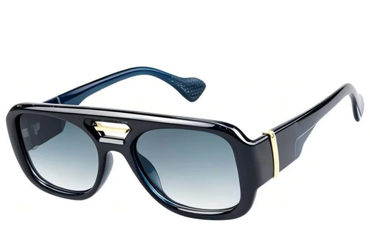 Aviator Blue Plastic Sunglasses #BS225-0105