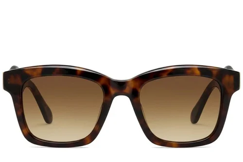Rectangular Tortoiseshell Plastic Sunglasses #BS225-0127