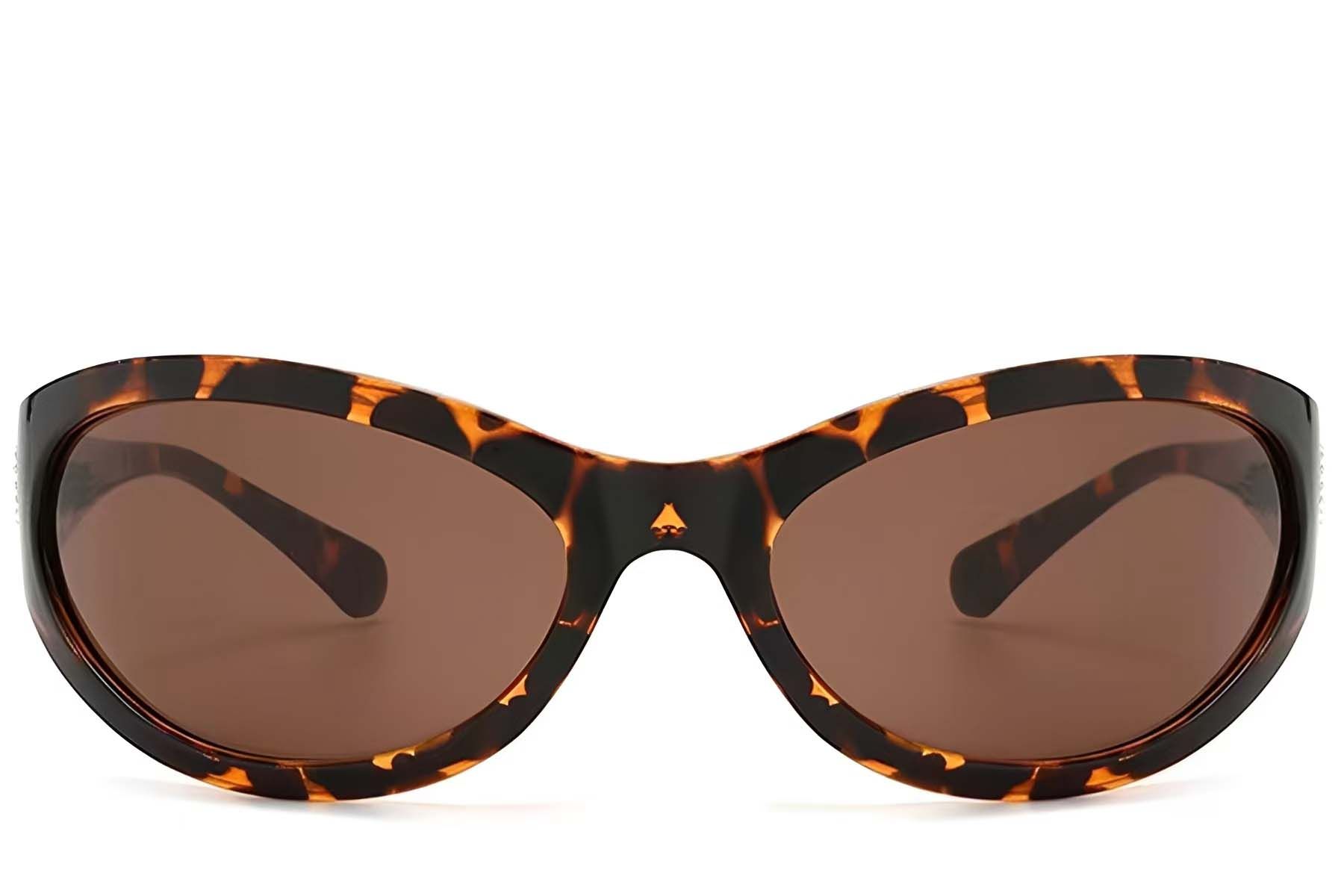 Lunettes de soleil papillon en plastique écaille de tortue #BS225-0139