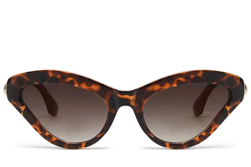 Lunettes de soleil papillon en plastique écaille de tortue #BS225-0158