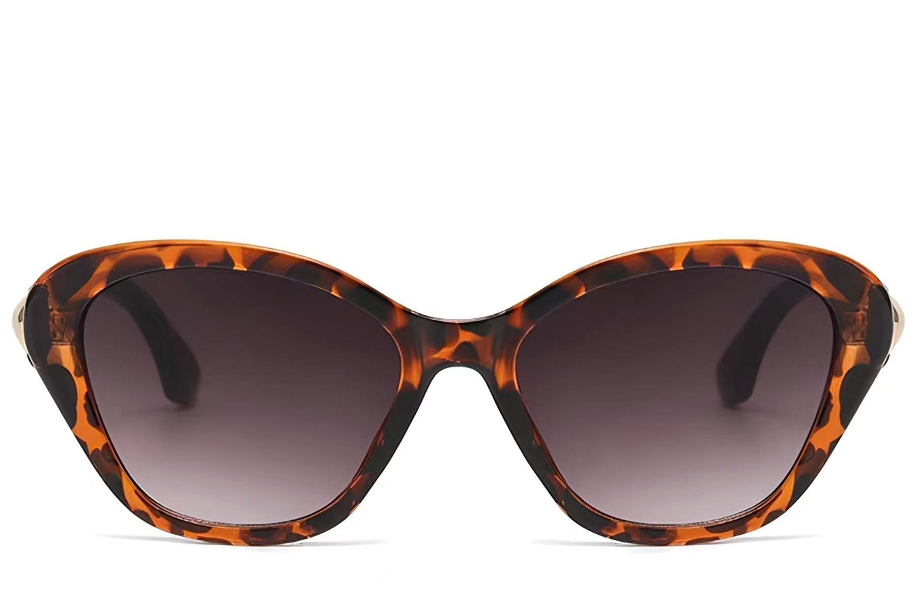 Lunettes de soleil papillon en plastique écaille de tortue #BS225-0166
