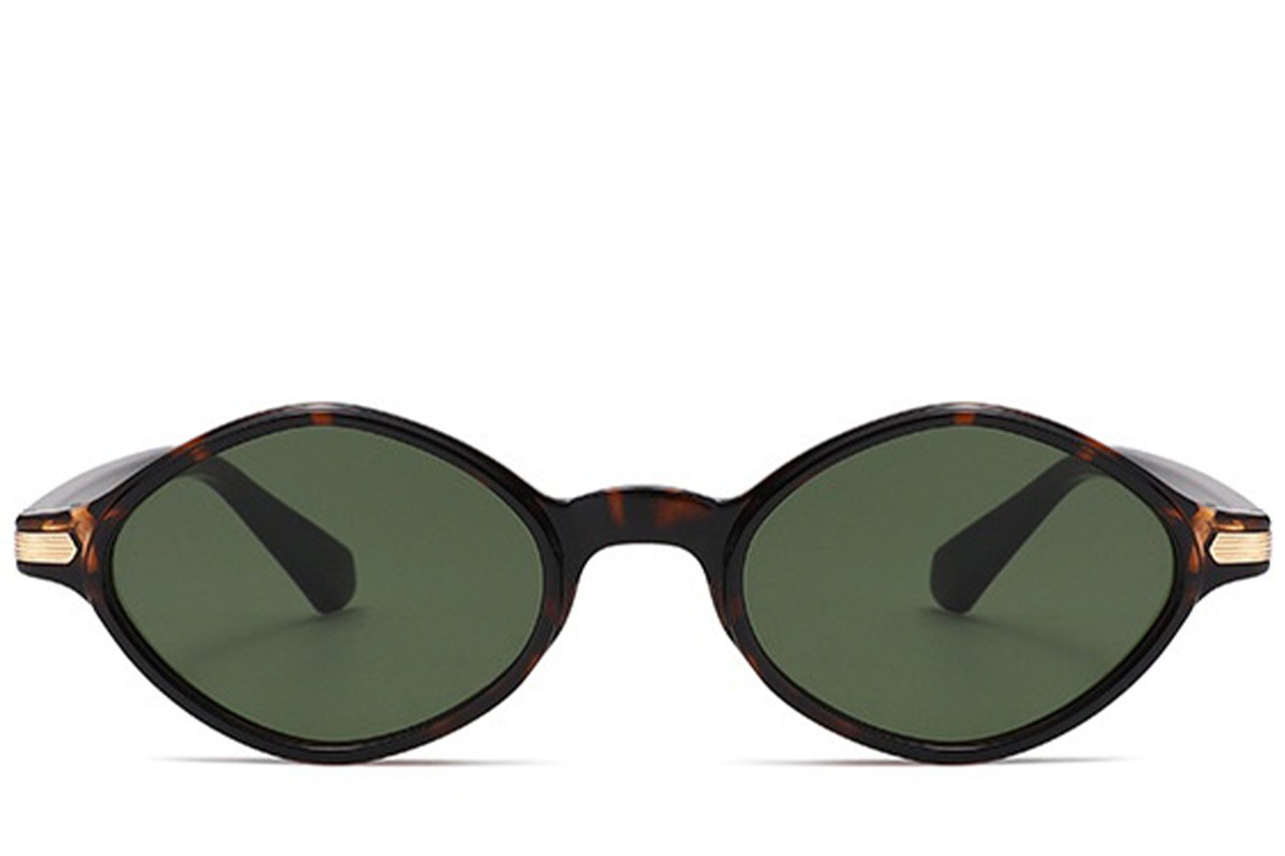 Geometric Black Plastic Sunglasses #BS2408-0004