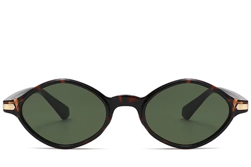Geometric Black Plastic Sunglasses #BS2408-0004