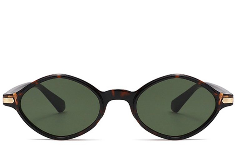 Geometric Black Plastic Sunglasses #BS2408-0004