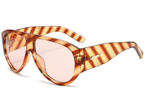 Aviator Pattern Plastic Sunglasses #BS2408-0007