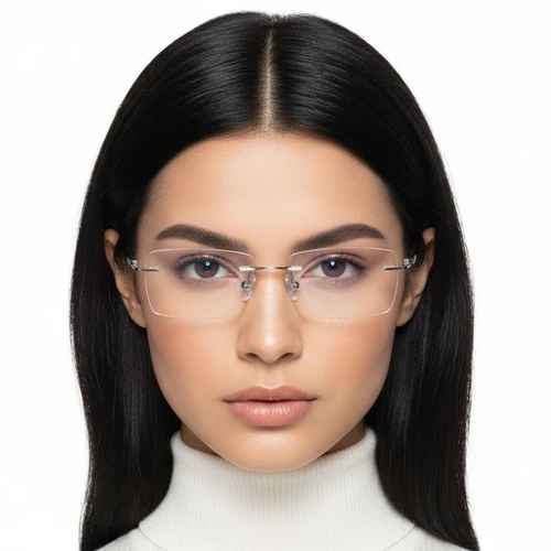 Invisible Silver Titanium Glasses #BS2419-0006