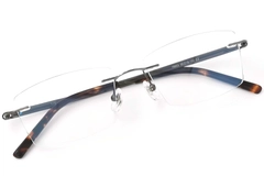 Lunettes invisibles en titane gris #BS2419-0007