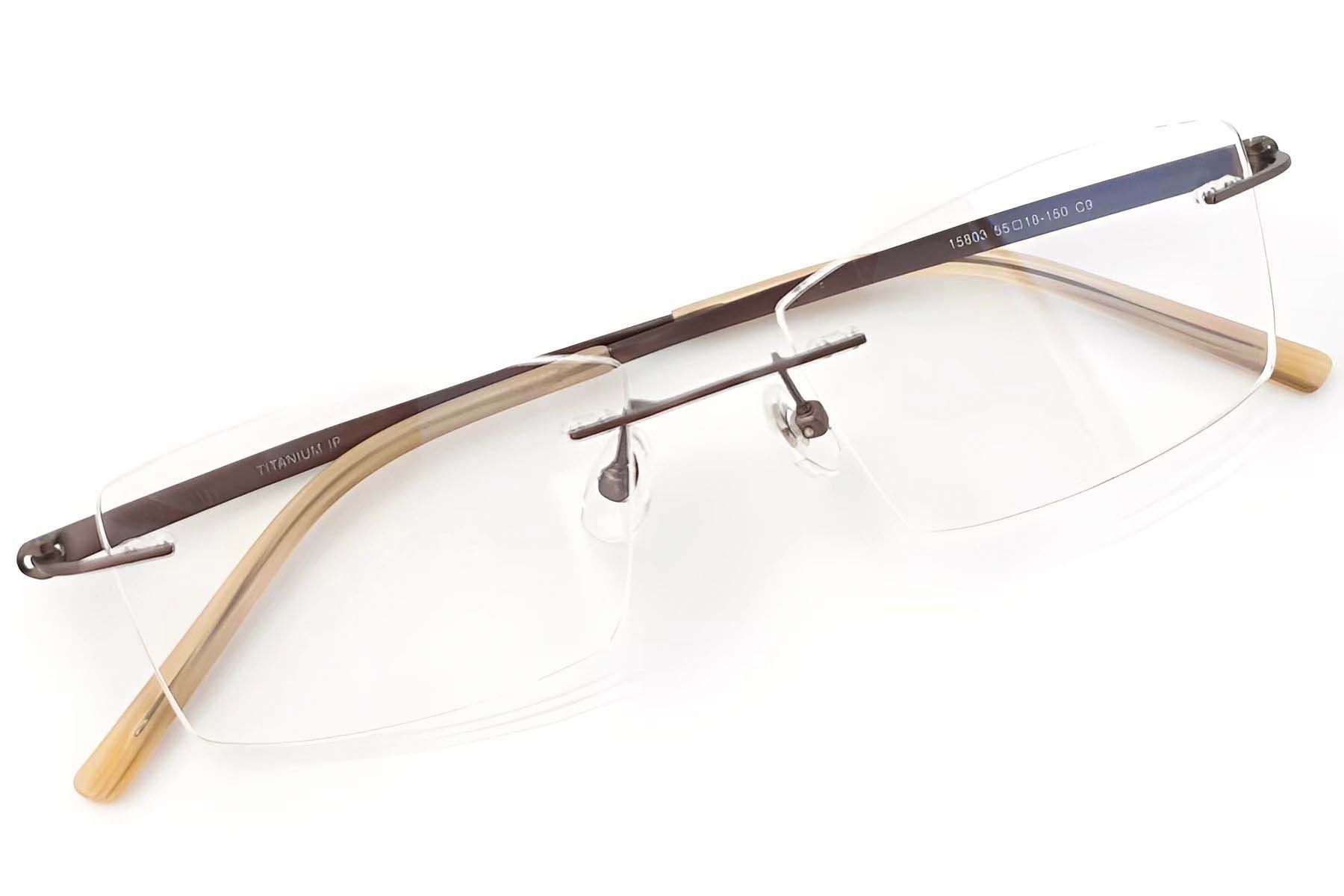 Invisible Copper Titanium Glasses #BS2419-0009