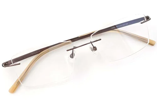 Lunettes invisibles en cuivre et titane #BS2419-0009